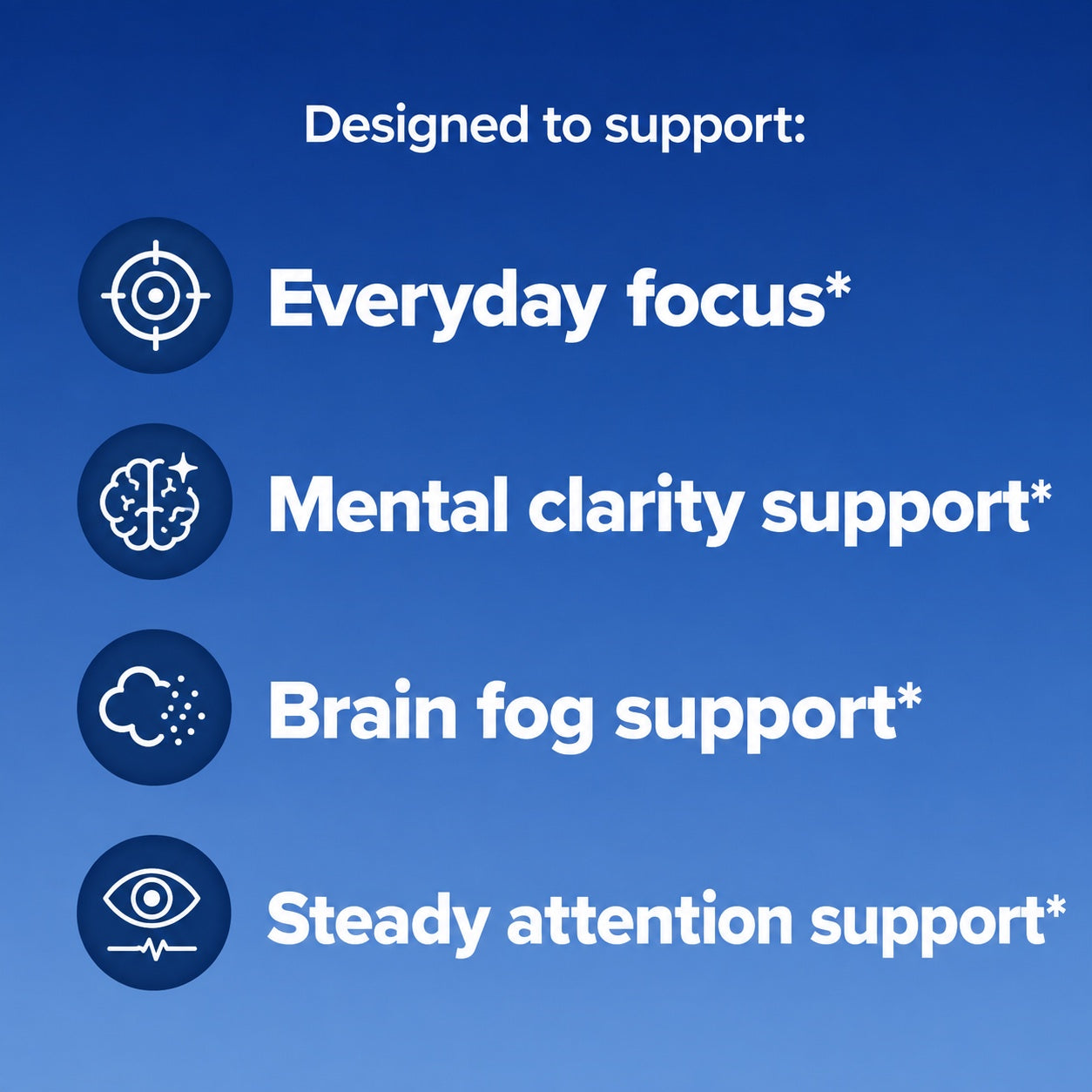 Citicoline benefits: everyday focus, mental clarity, brain fog, and steady attention support