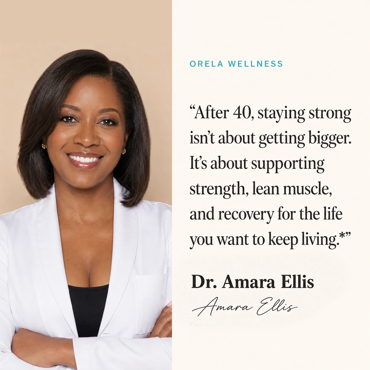 Dr. Amara Ellis on strength, lean muscle, and recovery after 40